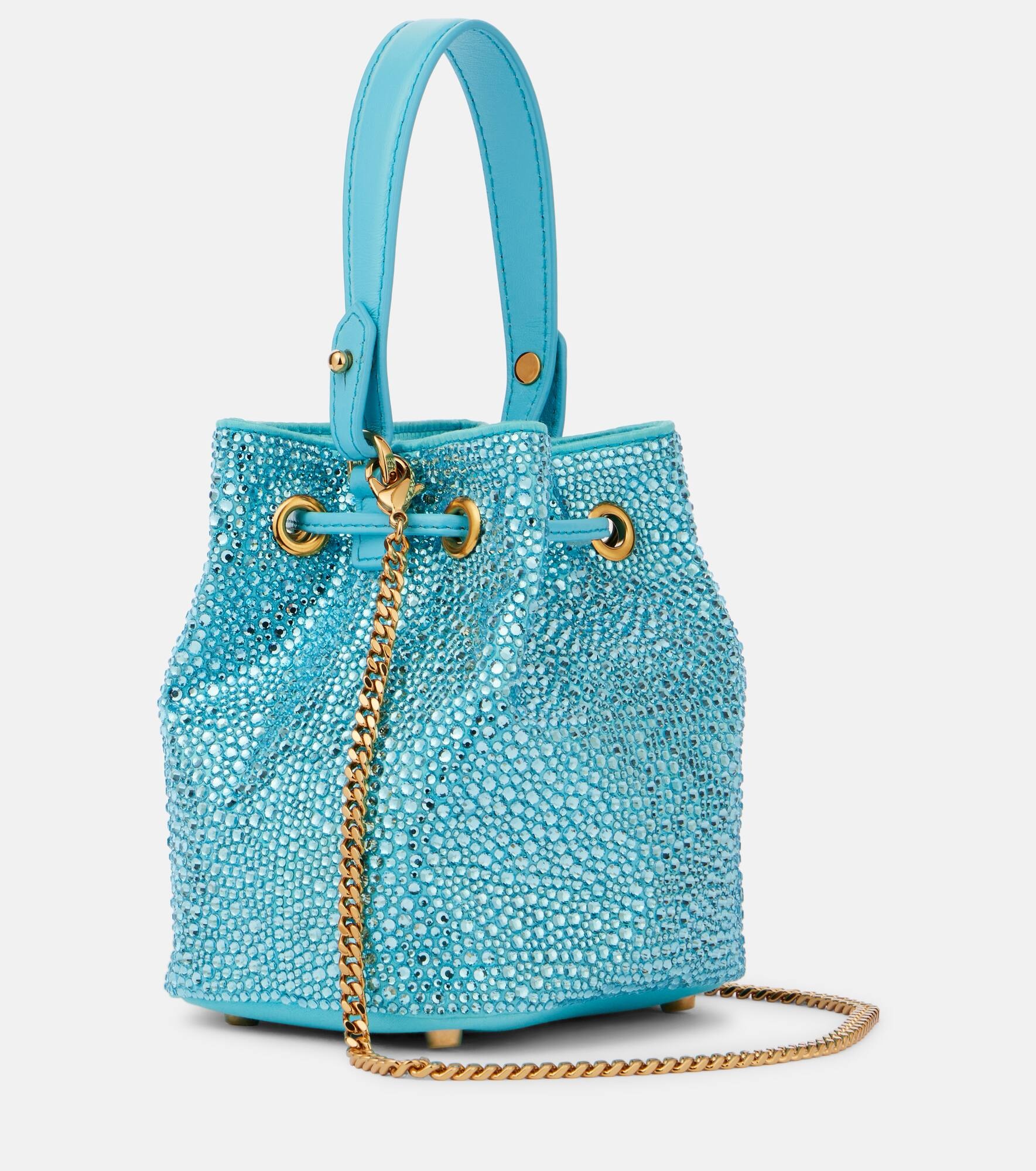 La Medusa Medium embellished bucket bag - 4
