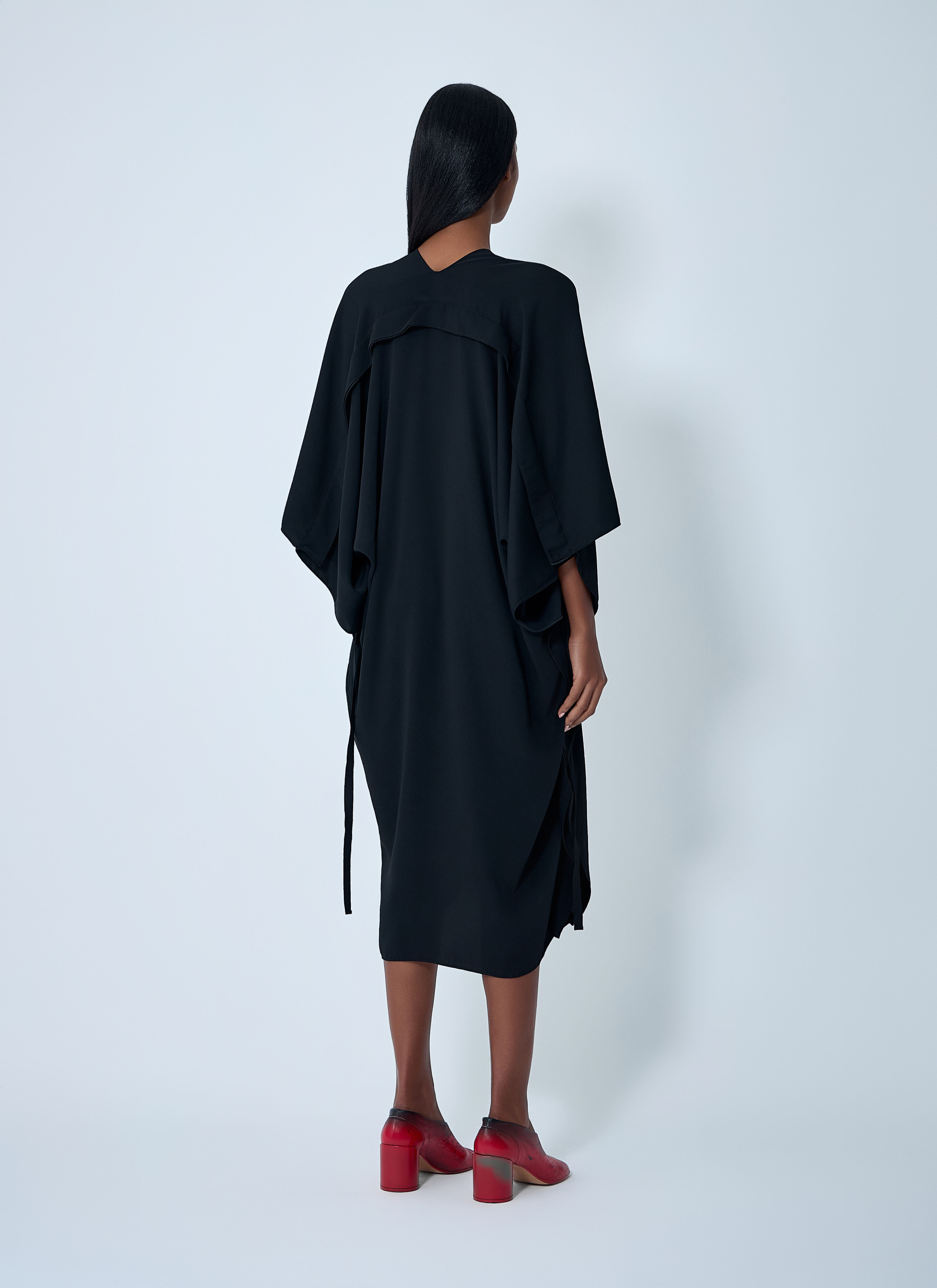 Midi Draped Dress - 4