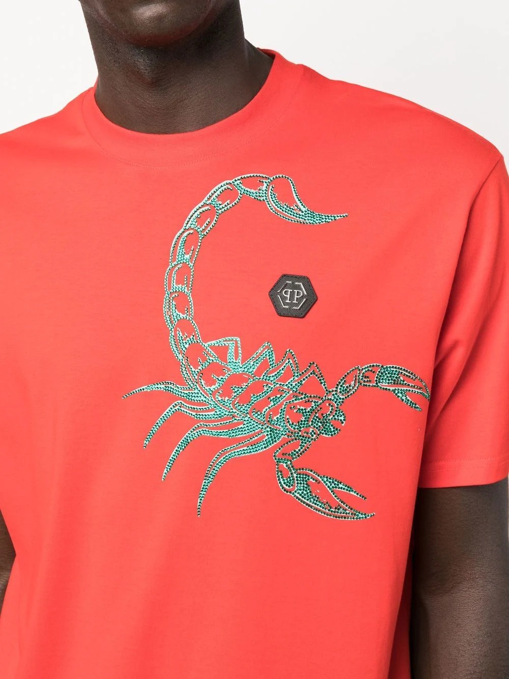 Scorpion-print short-sleeve T-shirt - 5