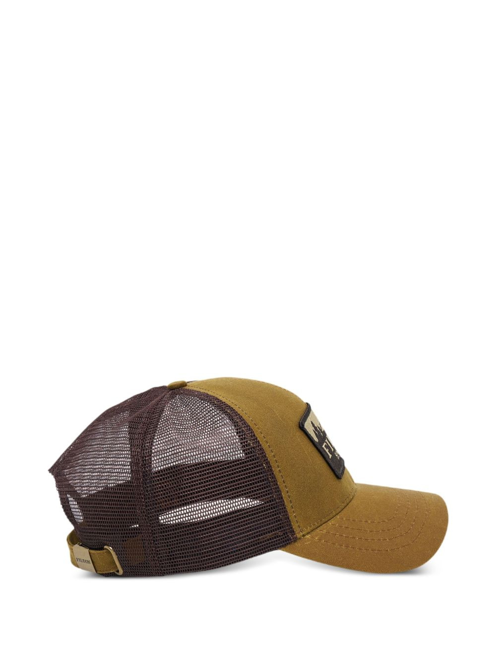 mesh-panel cotton cap - 3