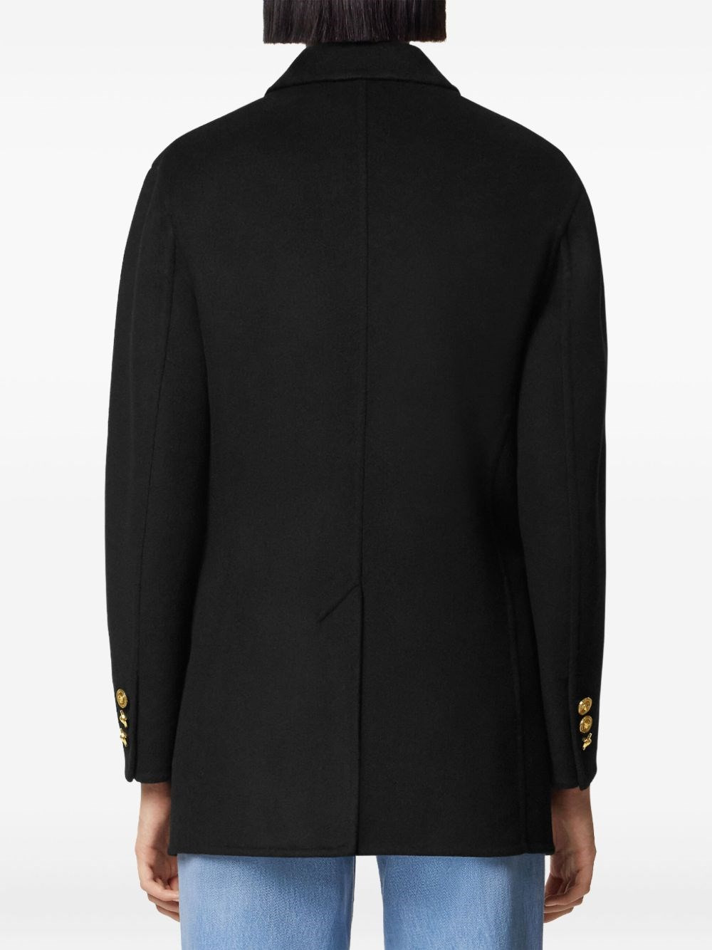 Double-breasted cachemire blend jacket - 3