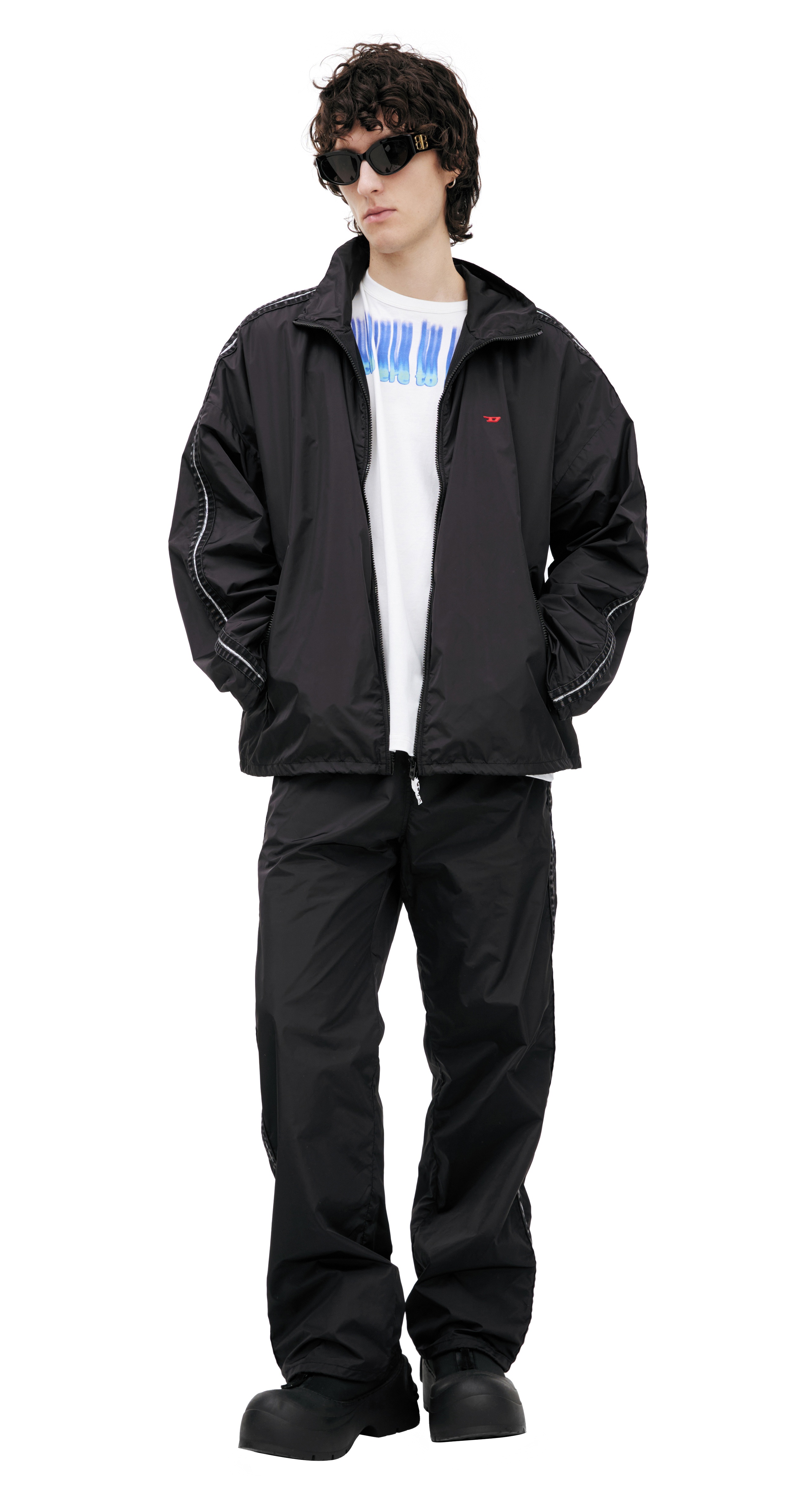 BLACK JACKET WITH LOGO - 3