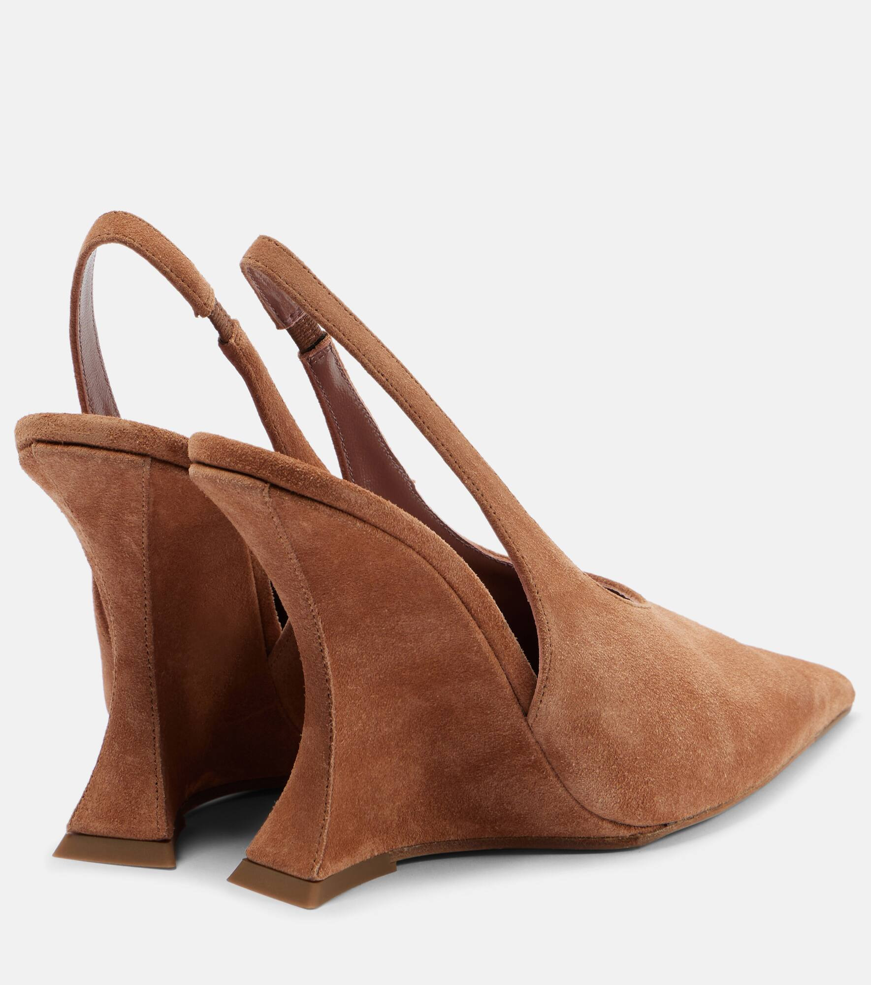 Nina 105 suede slingback pumps - 2