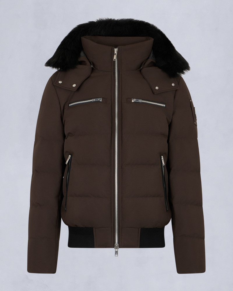 CLOUD SHEARLING TRIM BOMBER JACKET 1