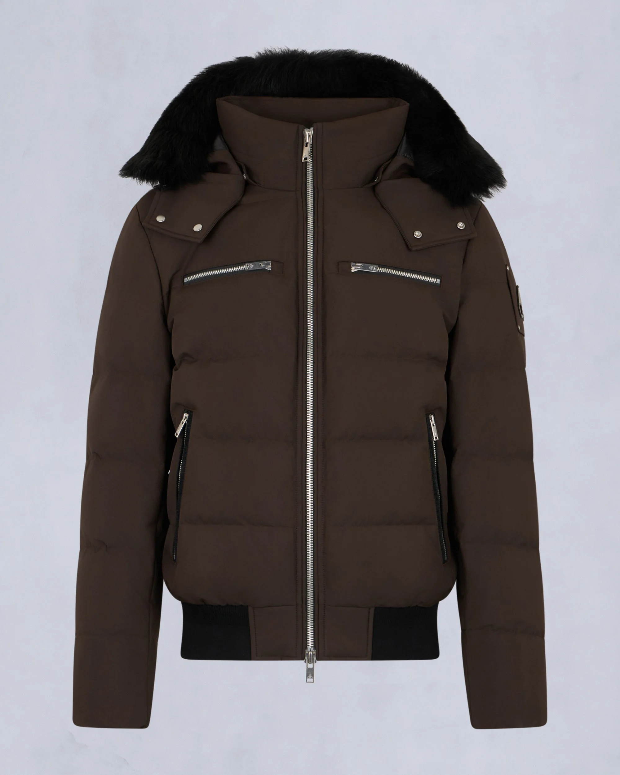 CLOUD SHEARLING TRIM BOMBER JACKET - 1