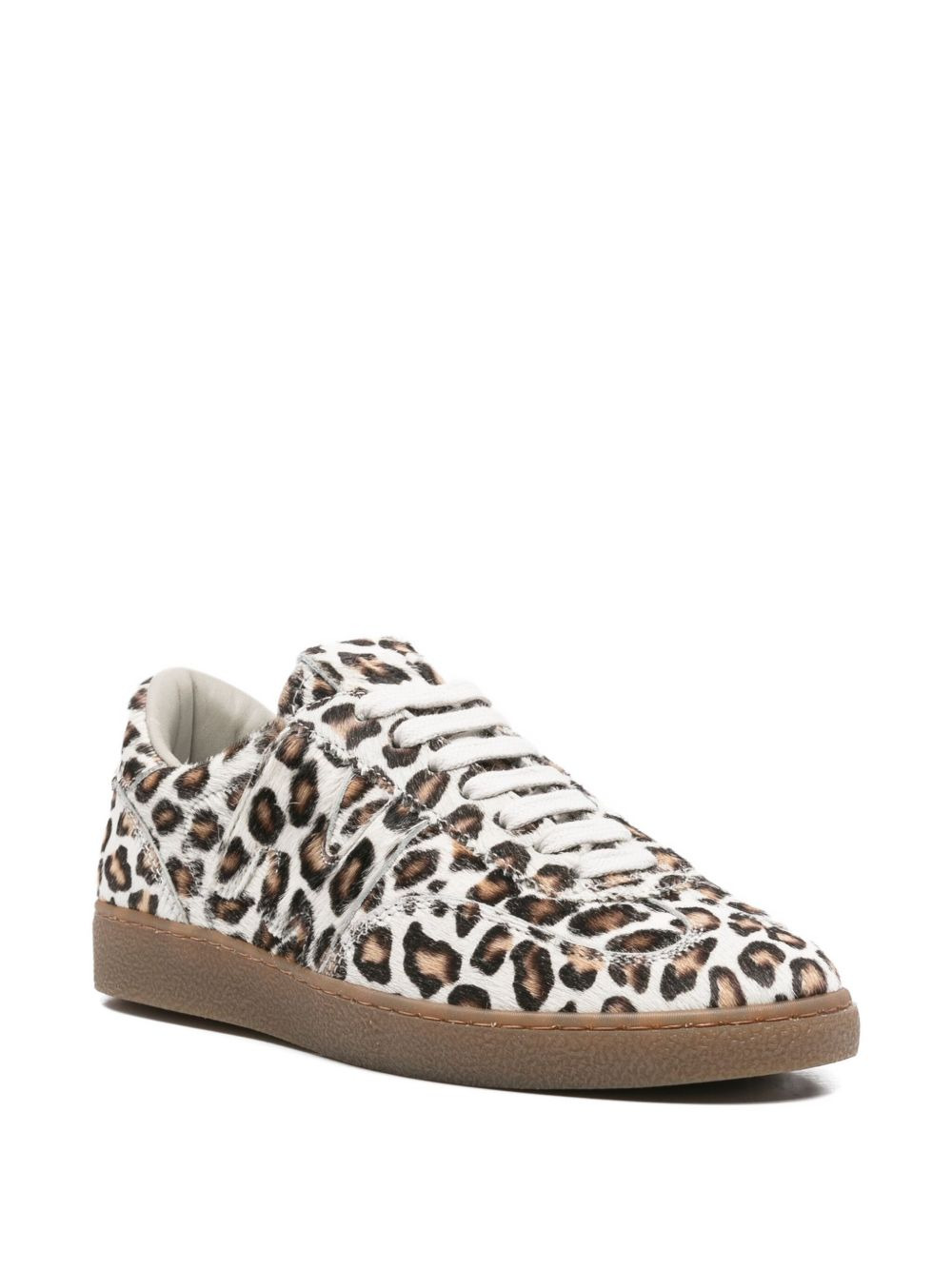 leopard-print calf-leather sneakers - 2