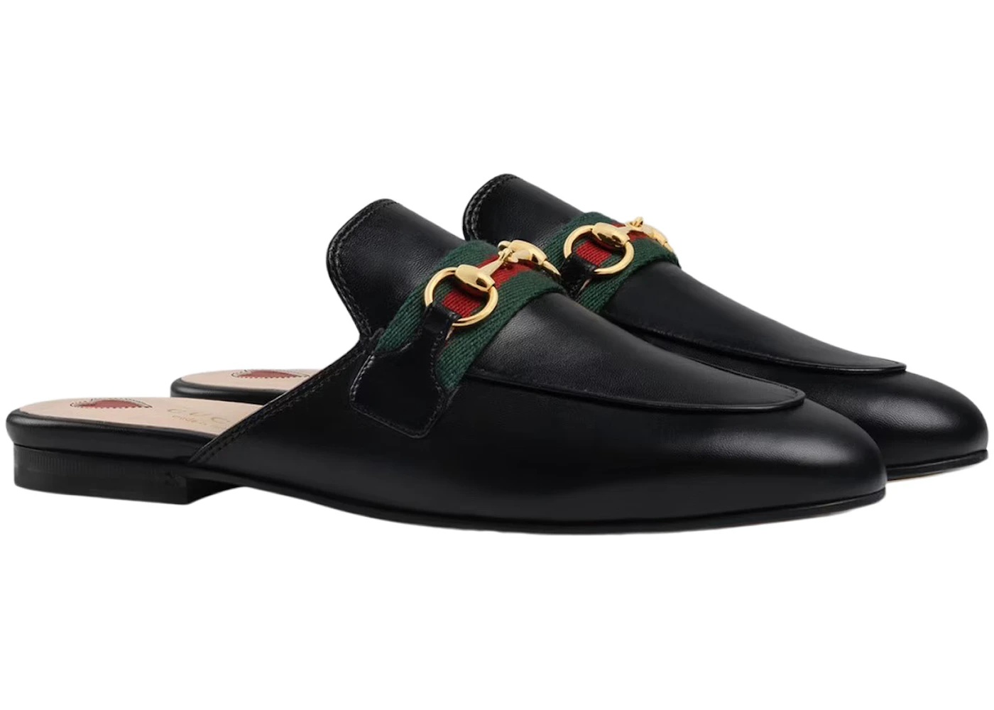 Gucci Princetown Slipper Black Web Leather - 2