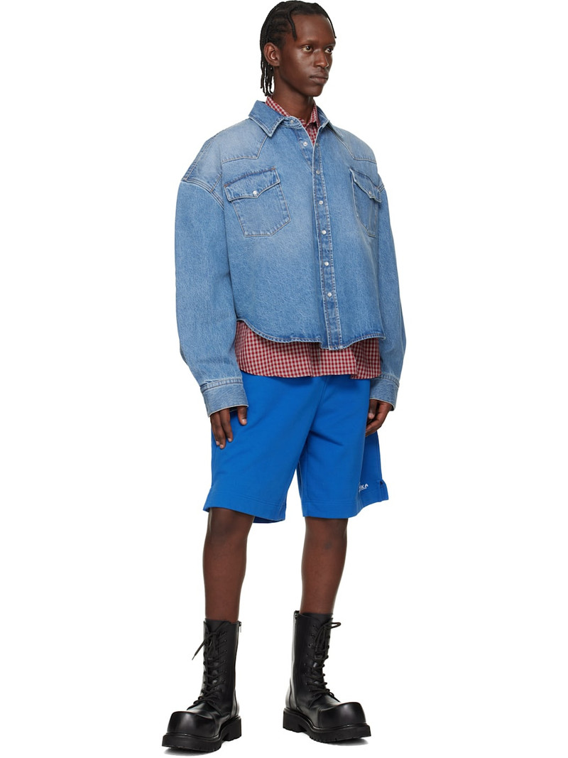 VETEMENTS Blue 'Alaska' Tourist Shorts outlook