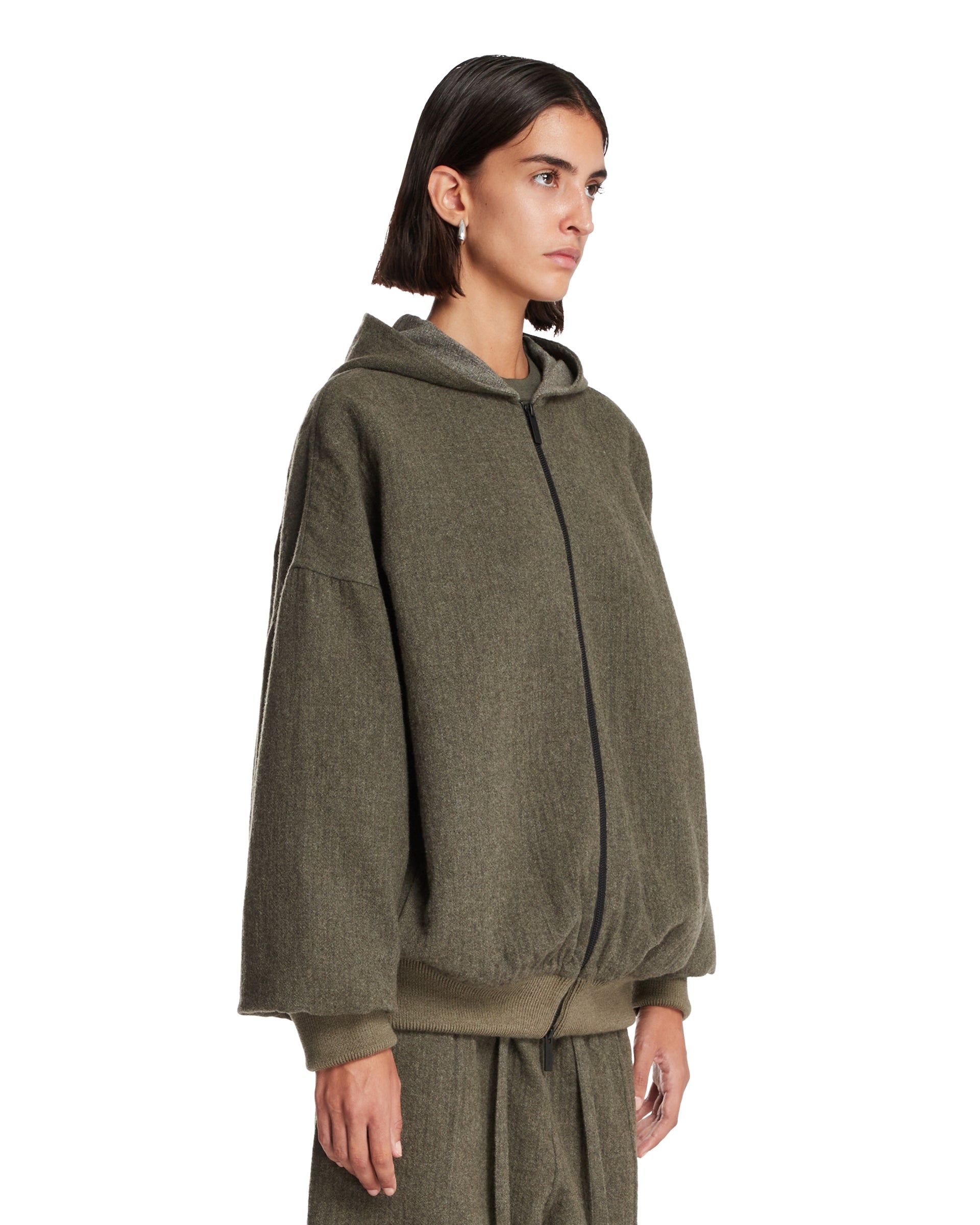 Green Zip-Up Sweatshirt - 2