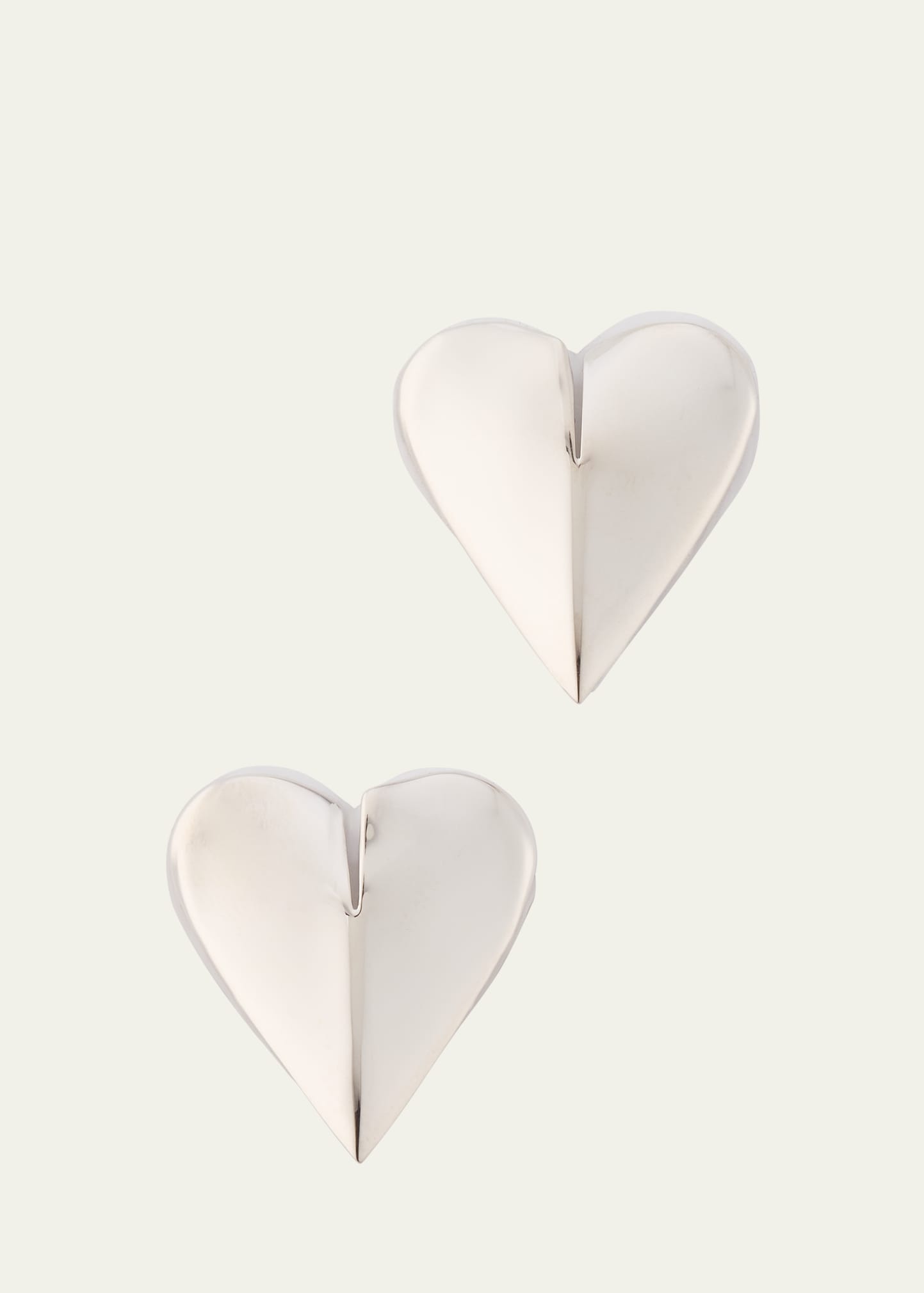 Peaked Heart Earrings - 1