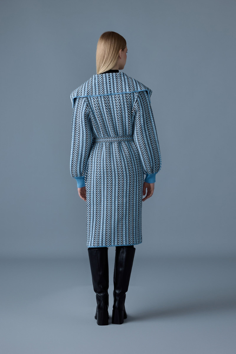 EFFIE-CK Long Jacquard chain-knit cardigan 4