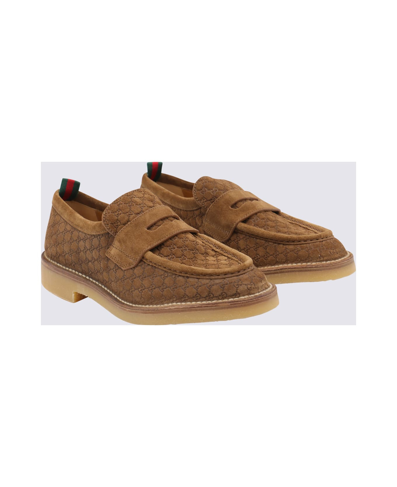 Beige Leather Loafers - 2