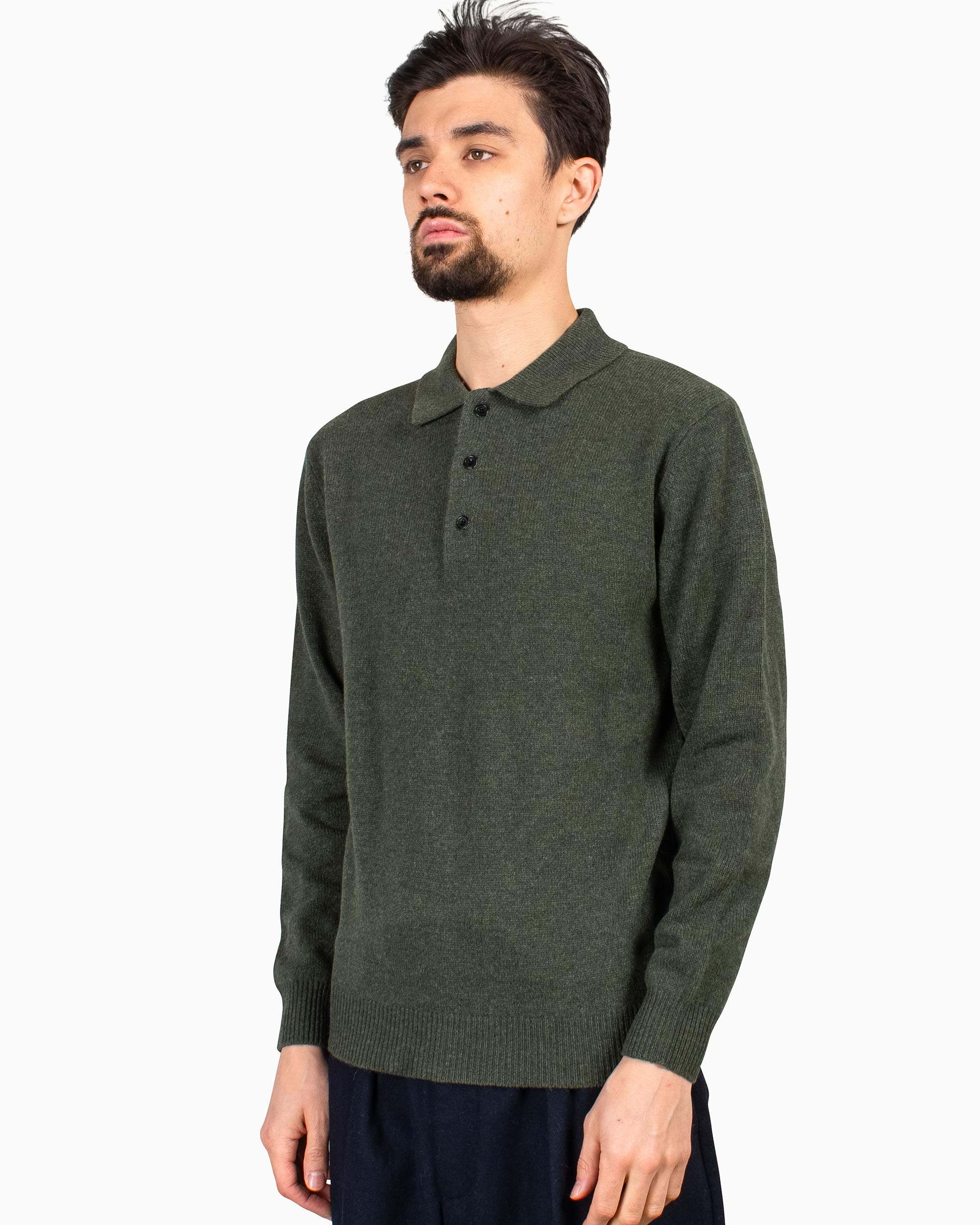 Knit Polo 9G Green - 2