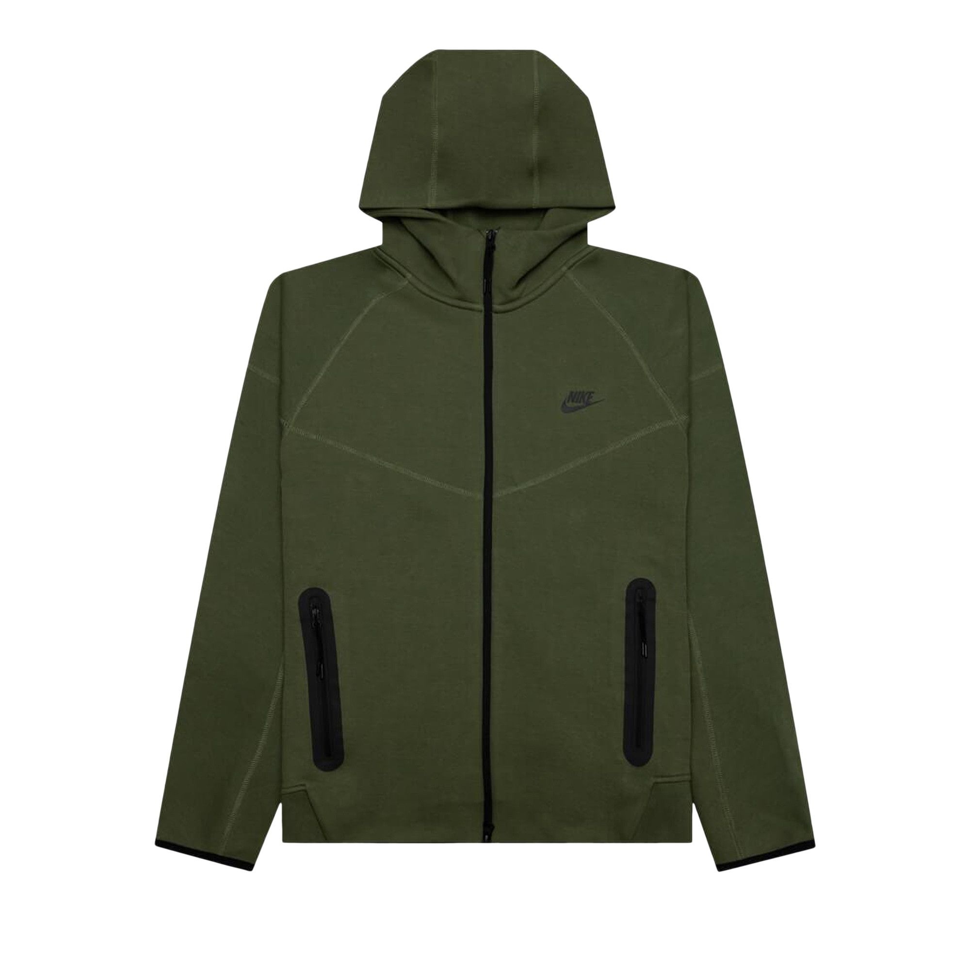 Nike Sportswear Tech Fleece Windrunner Full Zip Hoodie 'Medium Olive/Black' - 1