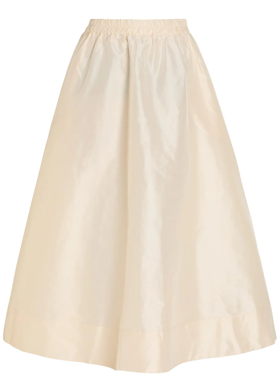 Suzie Kondi Koula Silk-taffeta Midi Skirt - 1