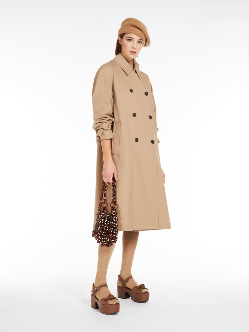 Max Mara CANDIDA Double-breasted trench coat in showerproof fabric outlook