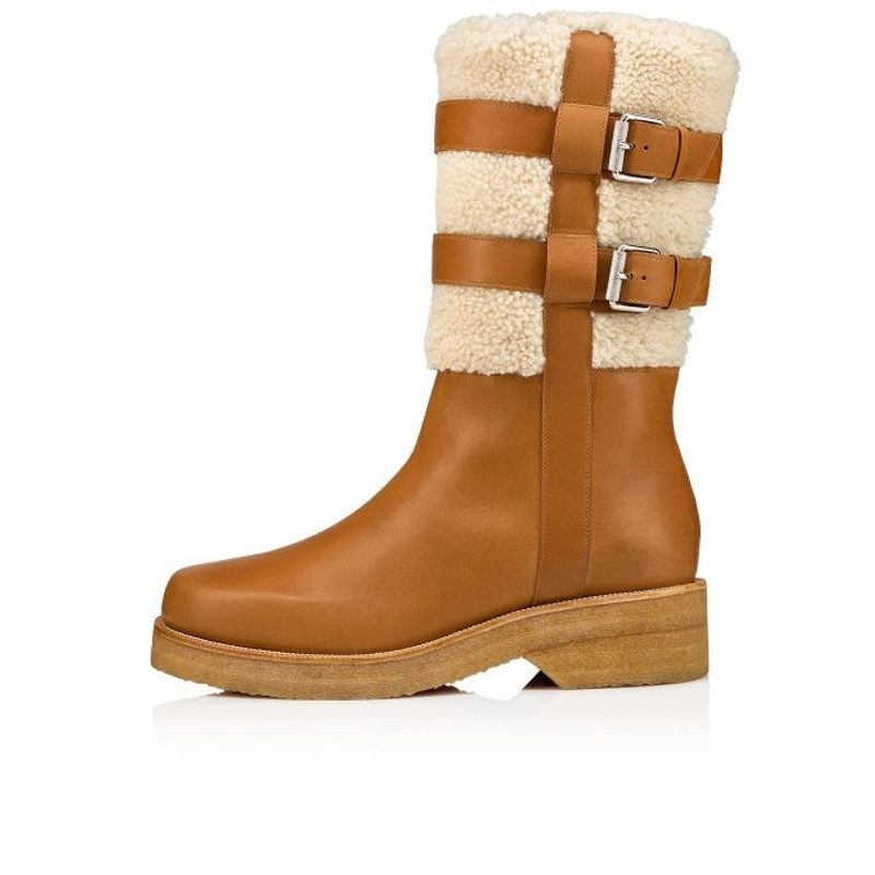 Christian Louboutin Brodeback Sherpa Brown outlook