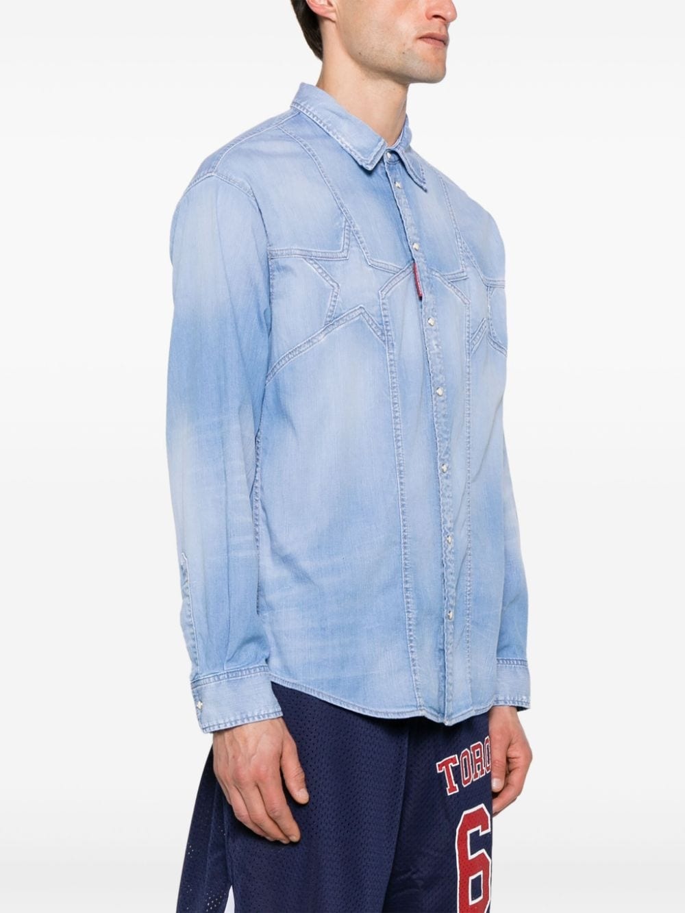 Twin Stars denim shirt - 3