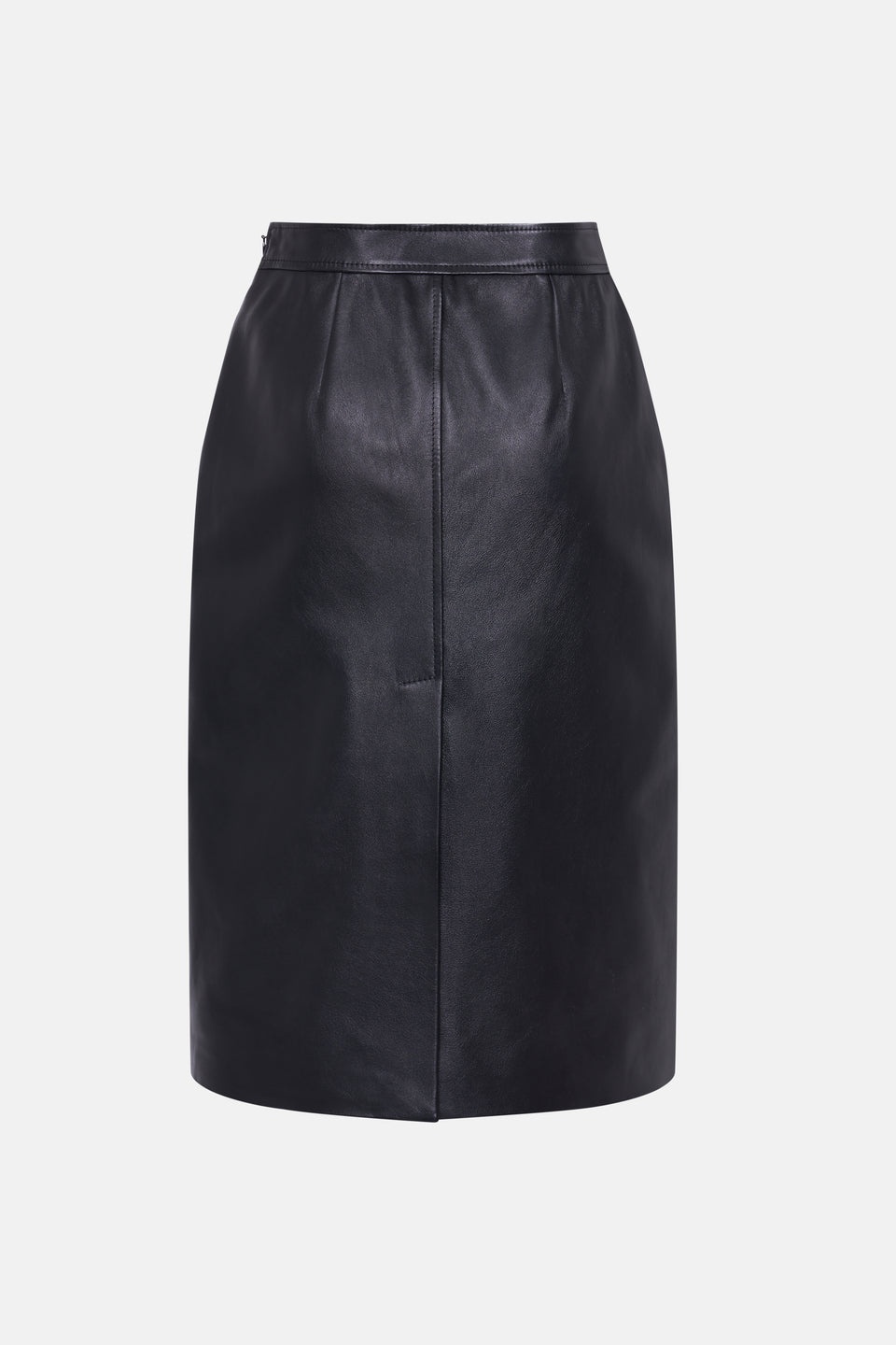 LEATHER MIDI SKIRT - 2