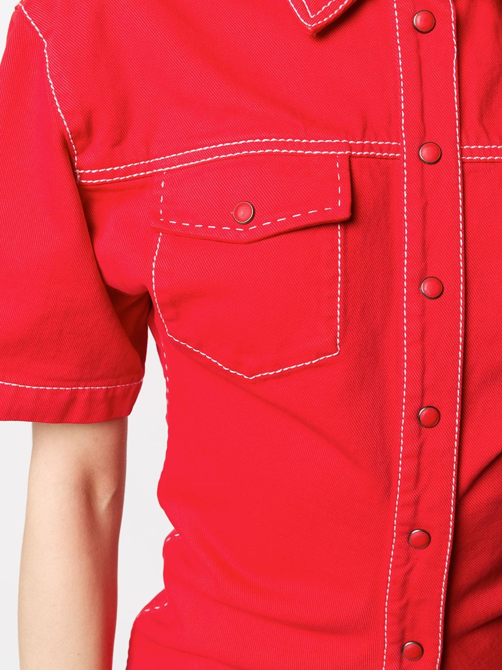 denim shirt dress - 5