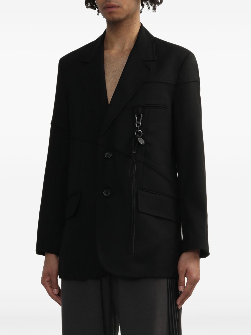 wool blazer - 3