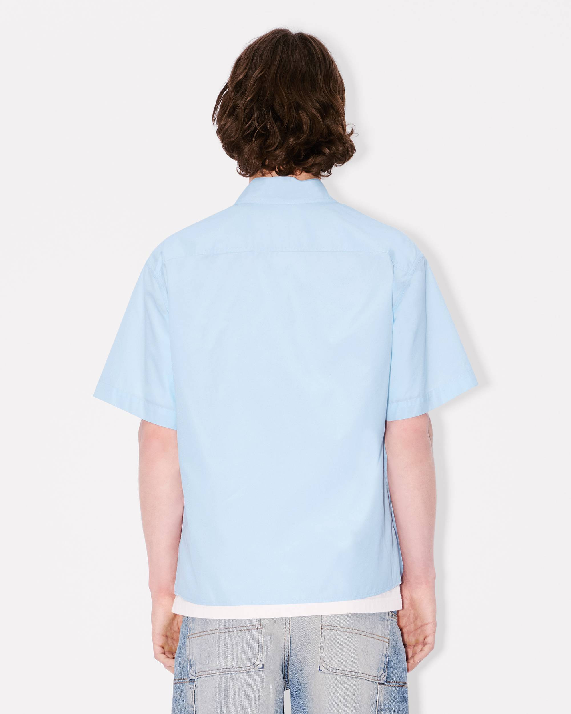 'KENZO Archive Bouquet' kimono short sleeve shirt in cotton poplin - 4