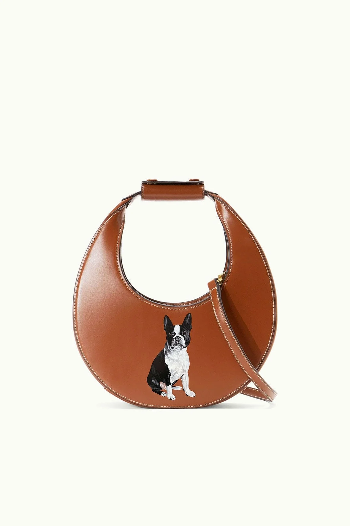 STAUD CUSTOM MINI MOON BAG | TAN - 1