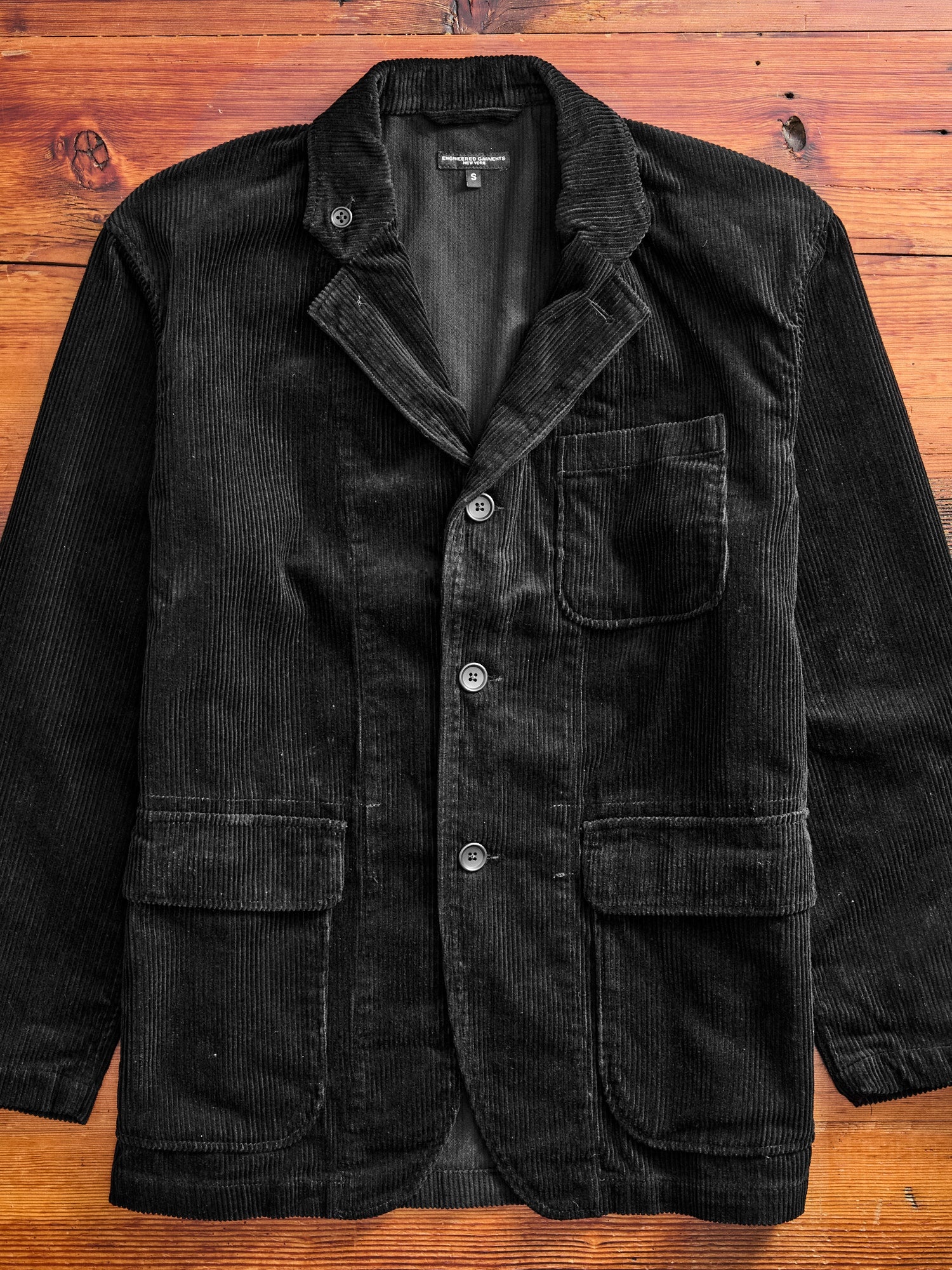 8W Corduroy Loiter Jacket in Black - 1