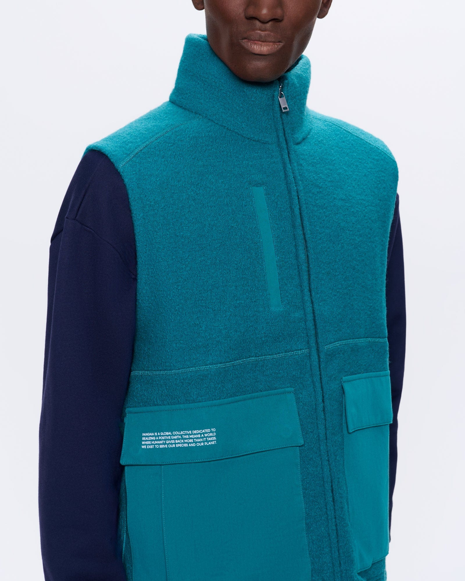 Men's DNA Utility Wool Gilet - Scarab Teal - 4