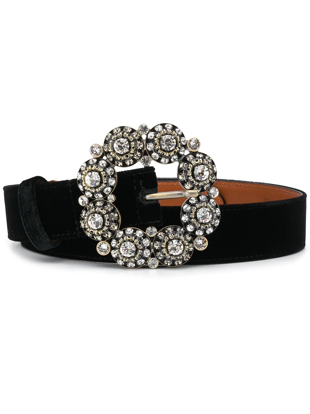 crystal buckle belt - 1