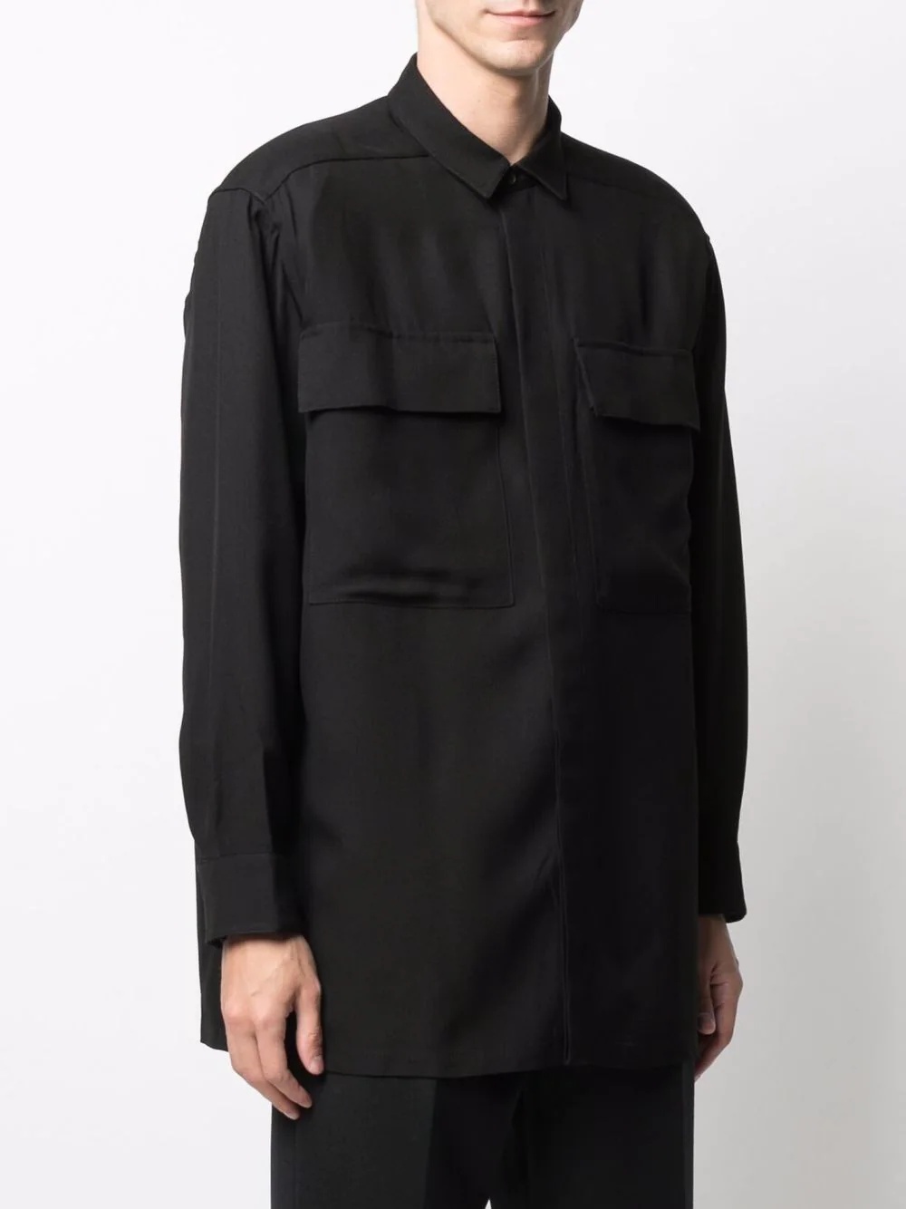 cargo-pocket longsleeved shirt - 3