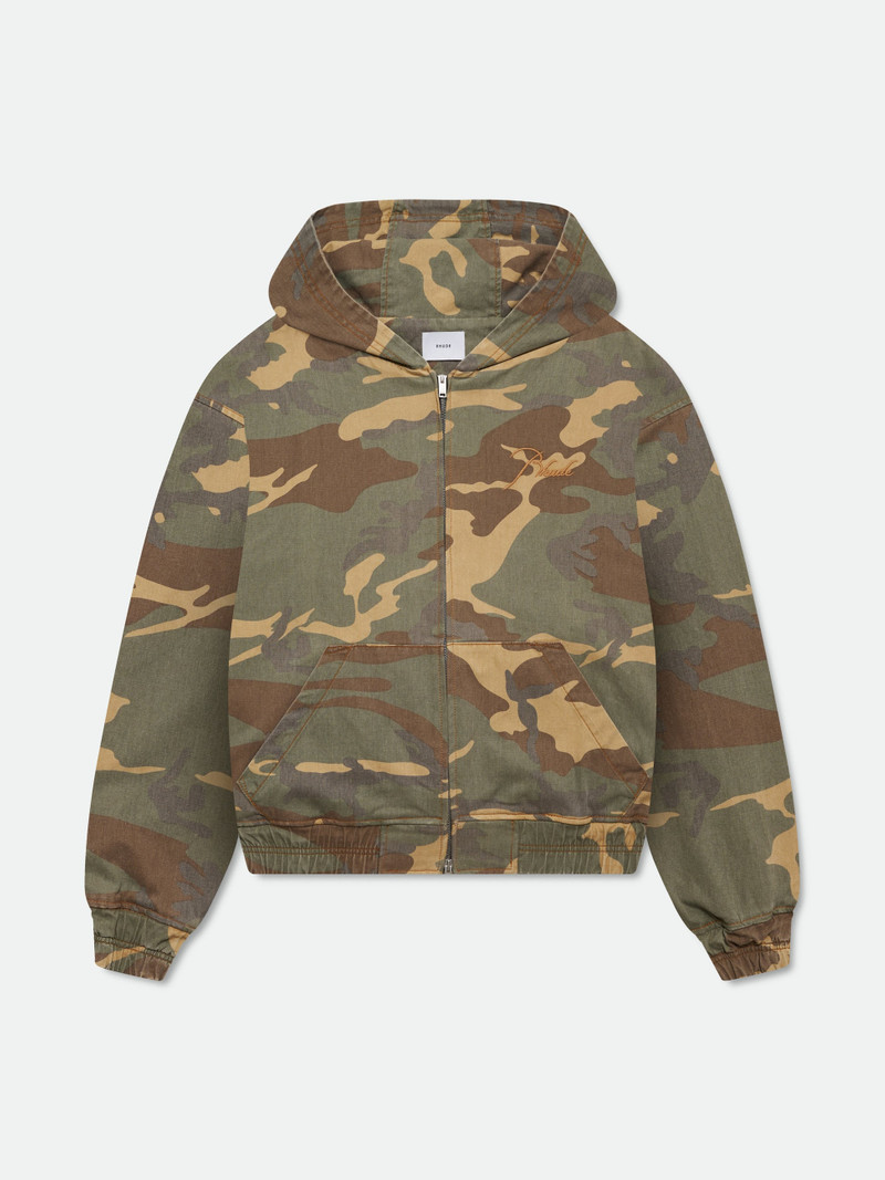 WASHED CAMO WORK JACKET 1