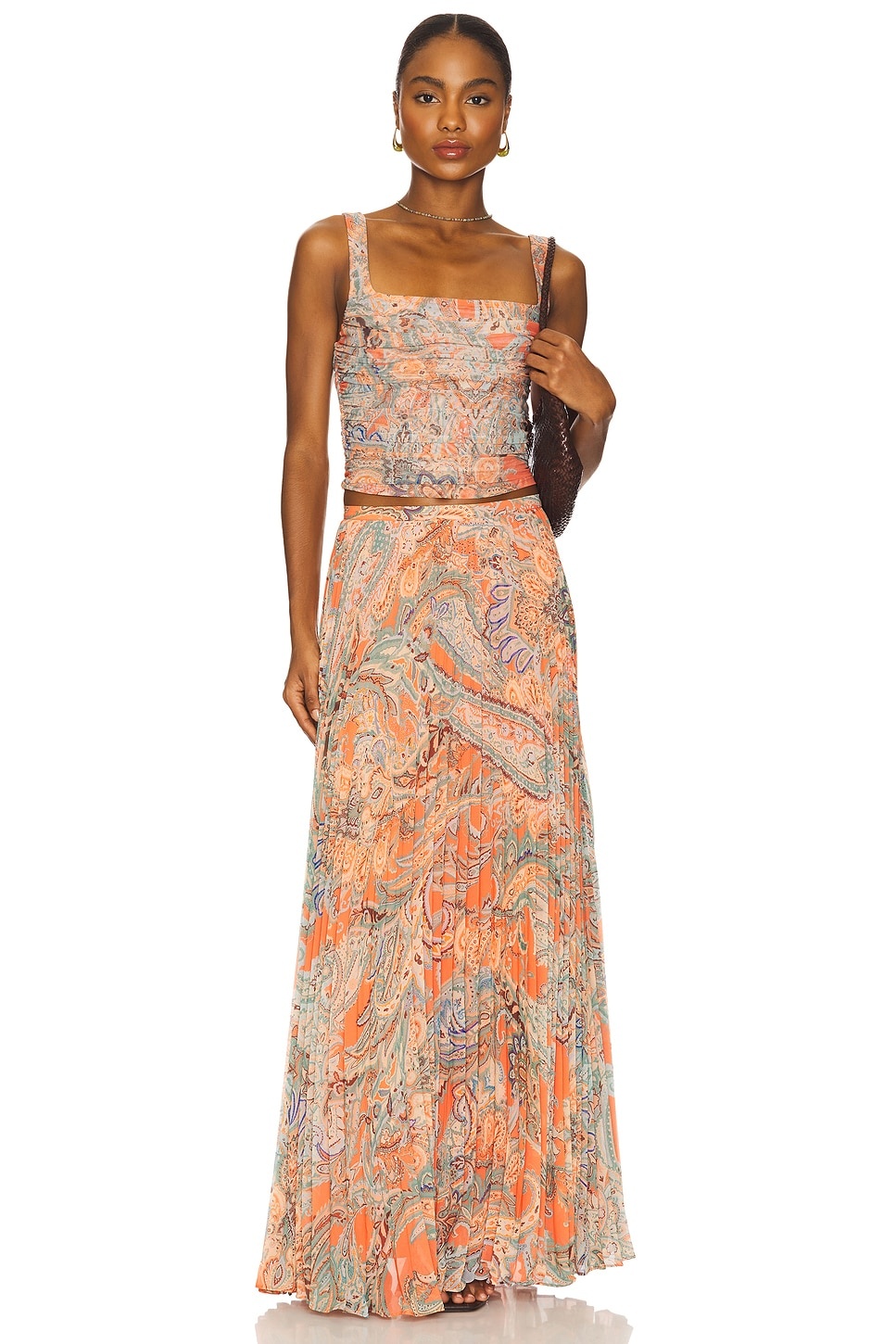 Torin Pleated Maxi Skirt - 5