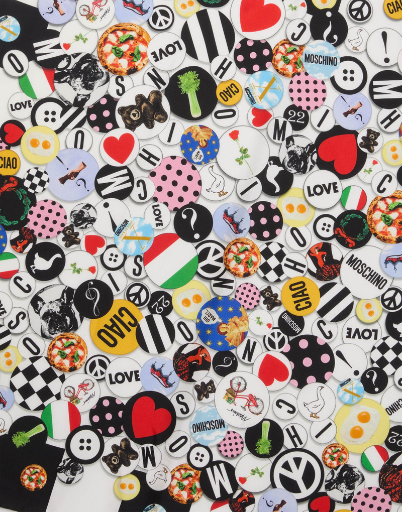 Moschino PRINTED SILK SCARF outlook