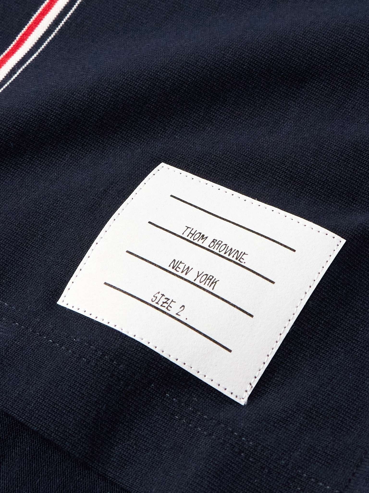Logo-Appliquéd Striped Cotton-Jersey T-Shirt - 4