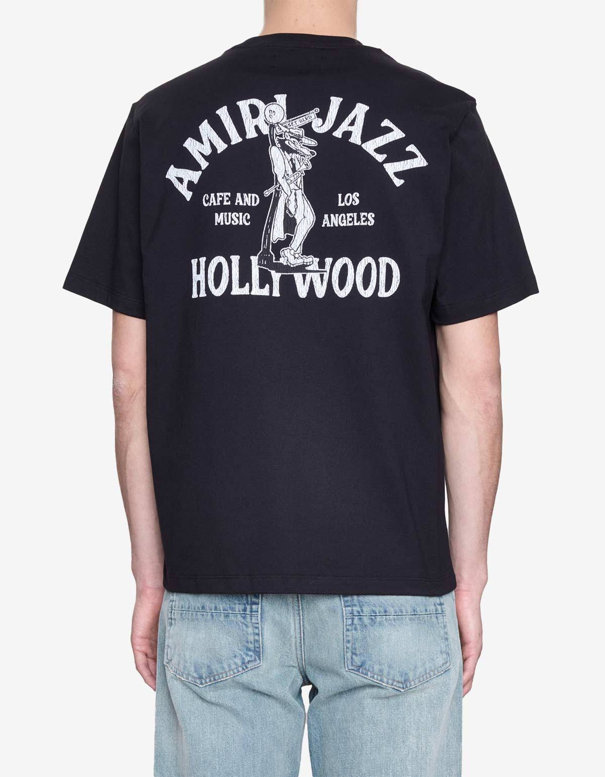 Amiri Black Jazz Wolf Print T-Shirt - 4