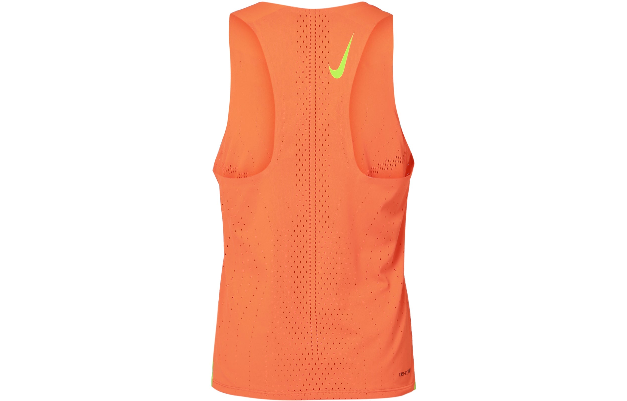 Men's Nike Solid Color Logo Breathable Quick Dry Running Training Sports Orange Vest DM4625-803 - 2