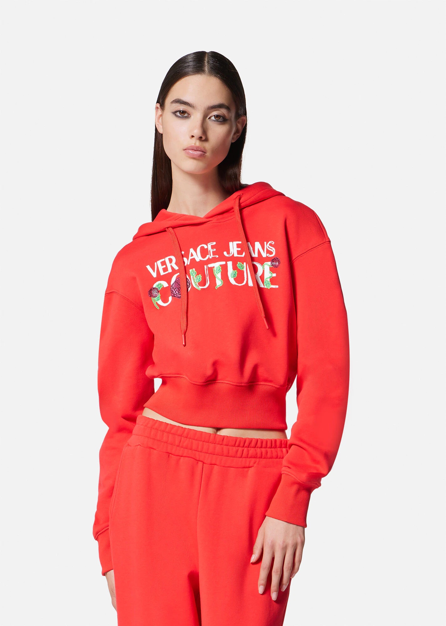 Roses Logo Crop Hoodie - 3