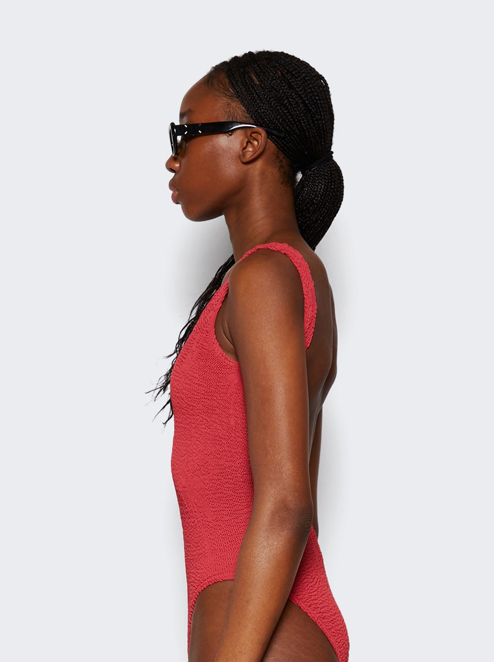 Mara One-Piece Swimsuit Mineral Red Palm - 4