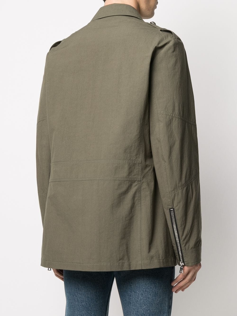 multi-pocket military jacket - 4