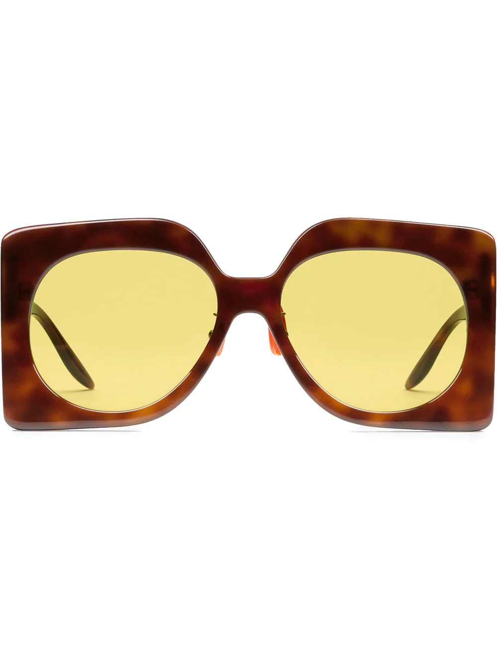 oversized-frame tinted sunglasses - 1