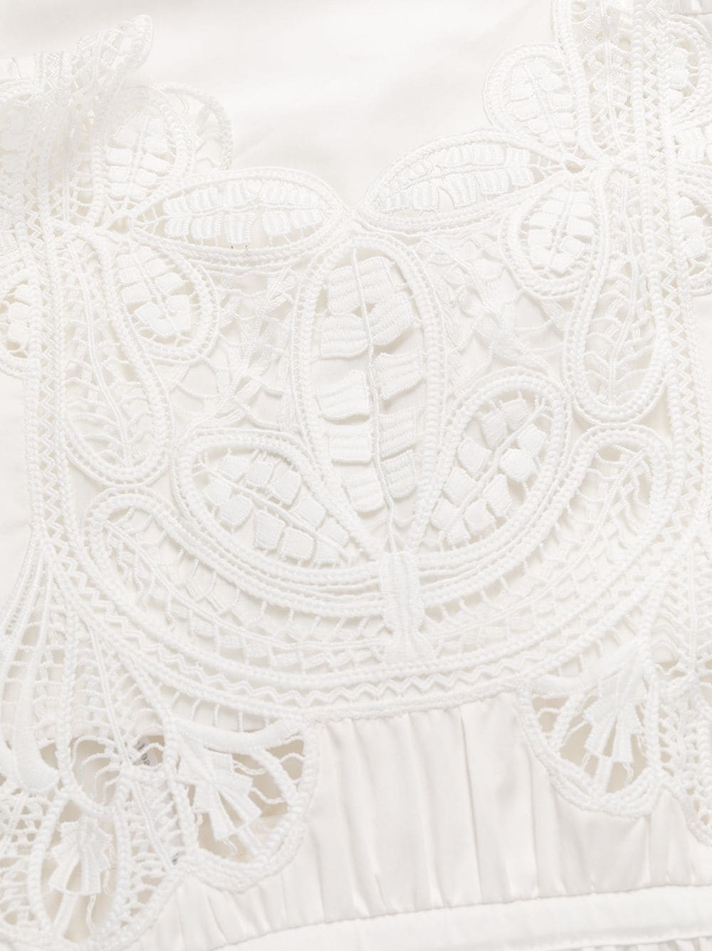 White Macrame Lace Organic Cotton Dress - 6