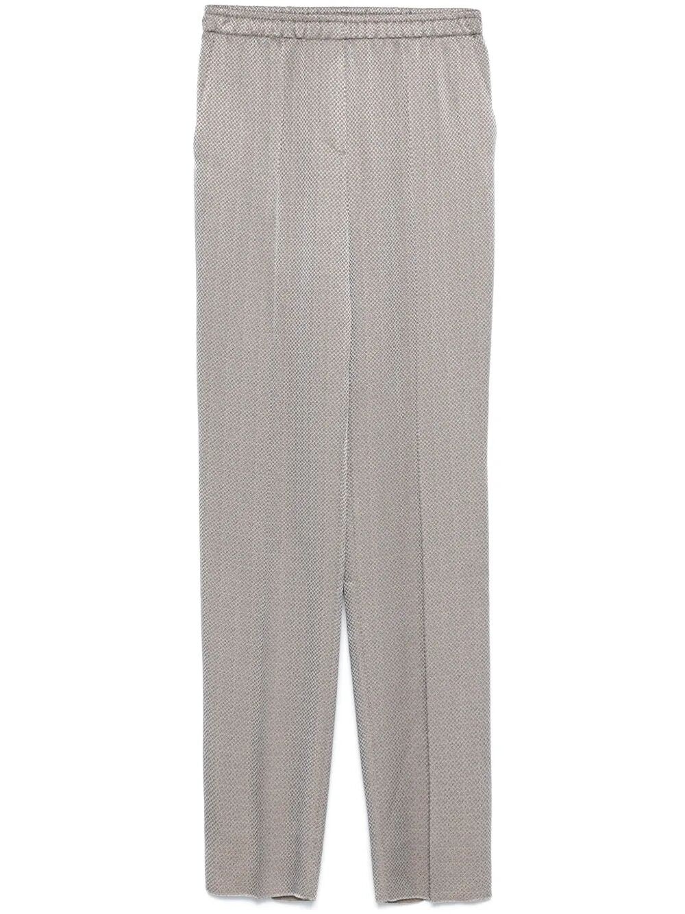 Giorgio Armani Women Pantalone Micro Jacquard Viscosa Cupro - 4