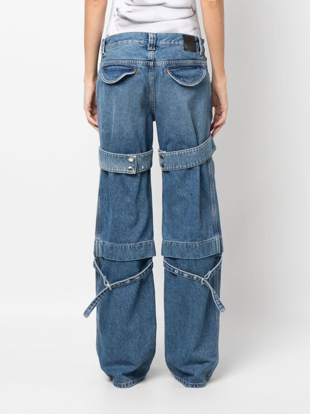 Cargo Zip straight-leg jeans - 4