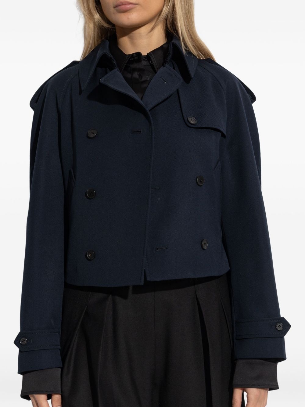 double-breasted wool jacket - 3