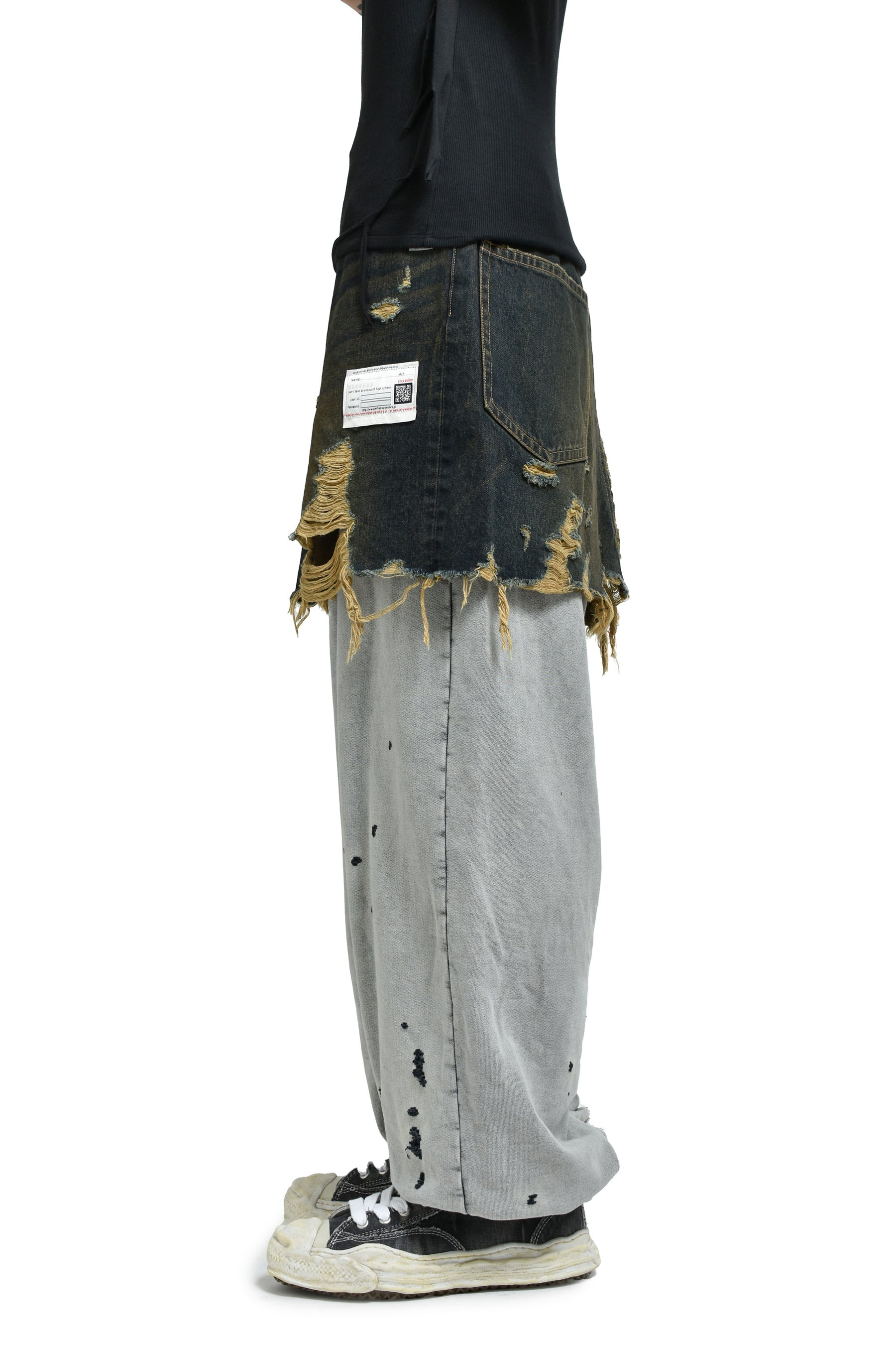 WAIST LAYERED JEANS / IND - 3