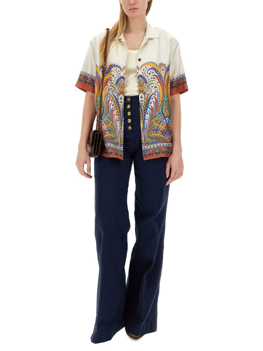 Etro Women Printed Silk Shirt - 4
