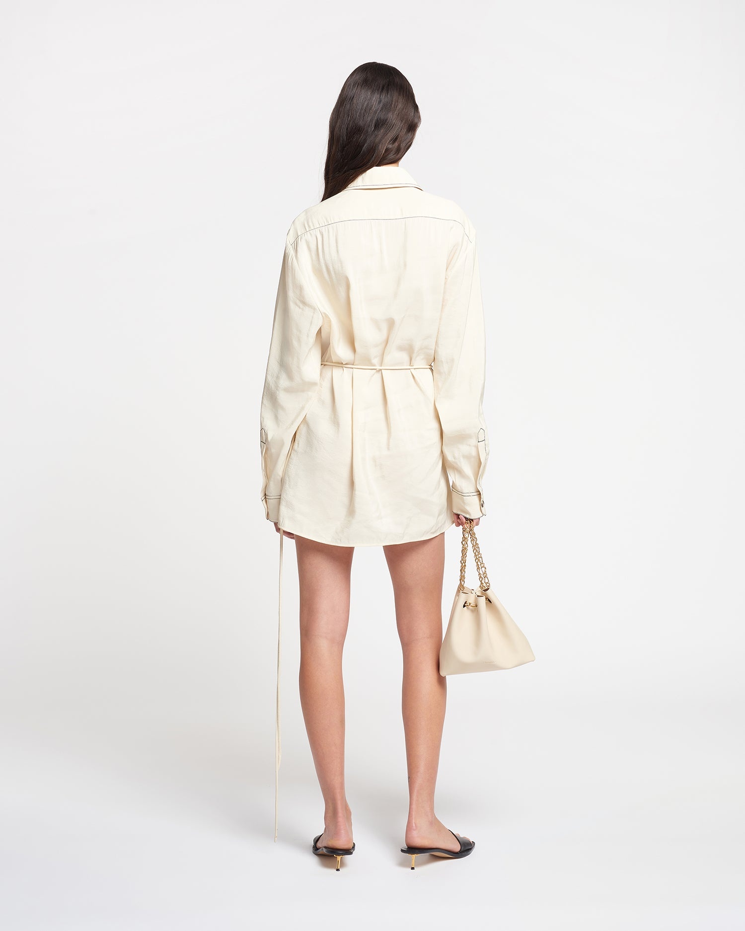 Glass Poplin Shirt Dress - 6