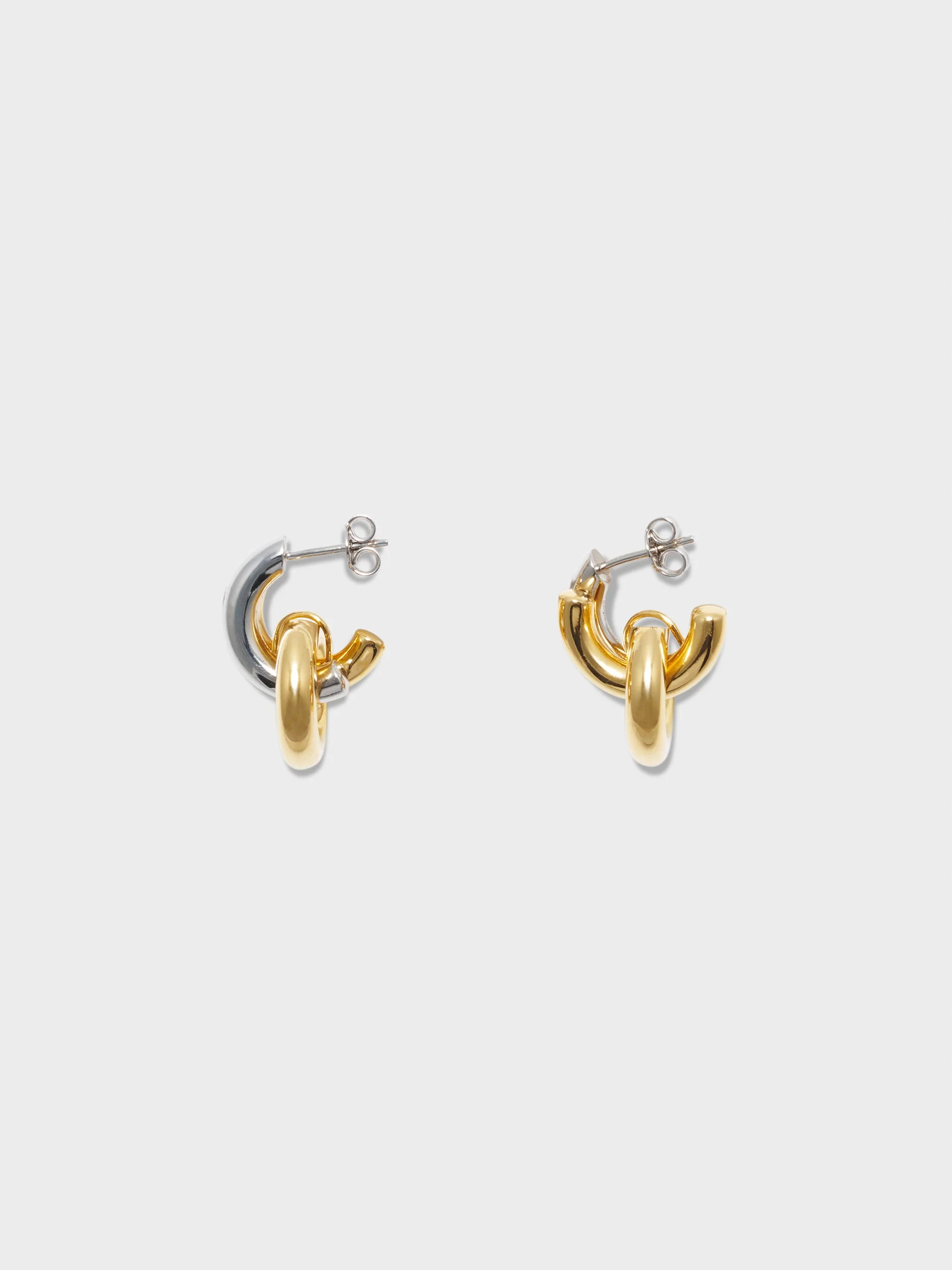 Cyrus Palladium-Plated Hoop Earrings - 1