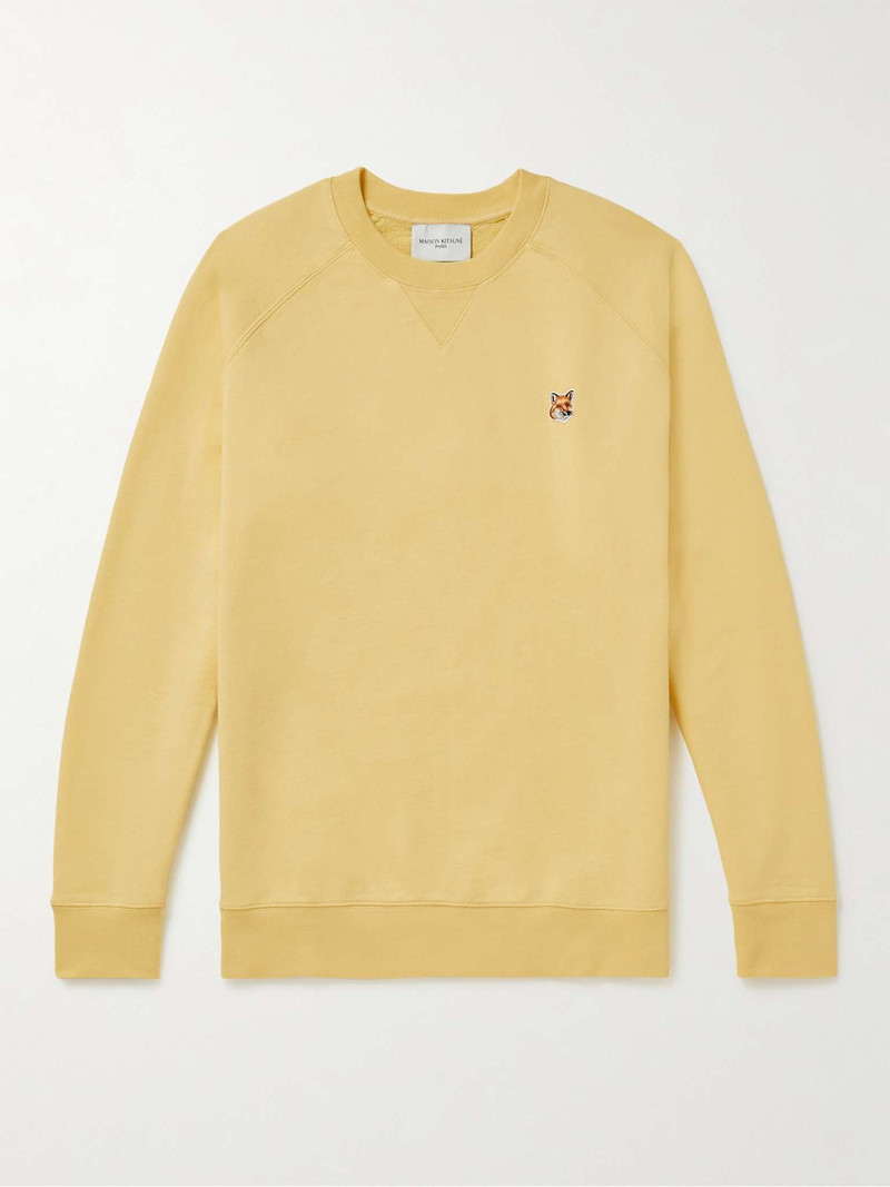 Logo-Appliquéd Cotton-Jersey 스웨터 - 1